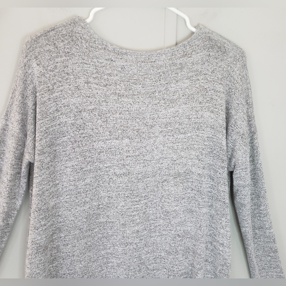 Aritzia Wilfred Free Gray Gail V-Neck Sweater Mini Dress - Picture 8 of 12